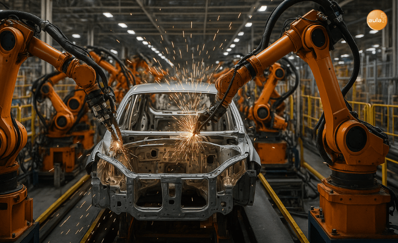Cómo funcionan los robots industriales