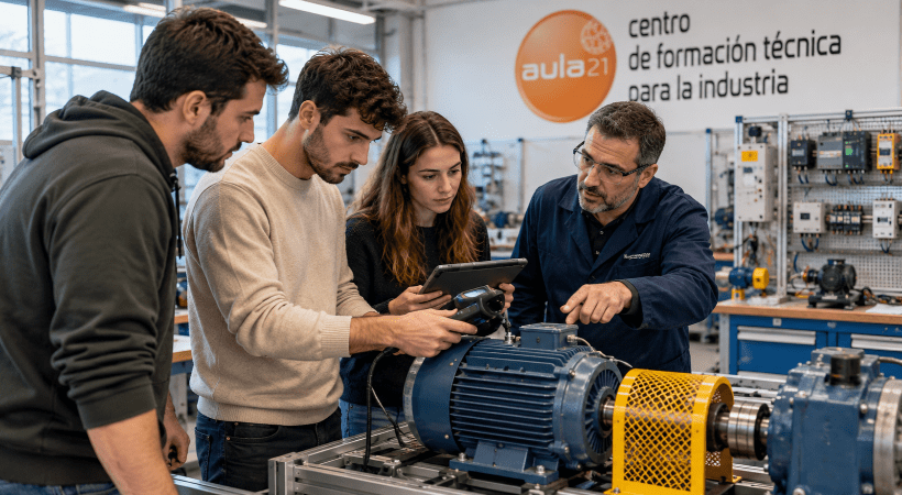 cursos de mantenimiento industrial en centro de formación técnica para la industria aula21