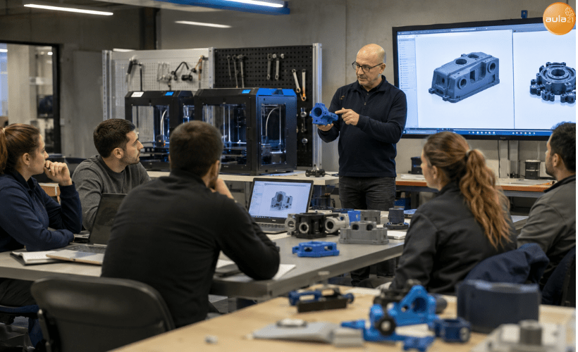 Aula técnica de impresión 3D aplicada al mantenimiento industrial