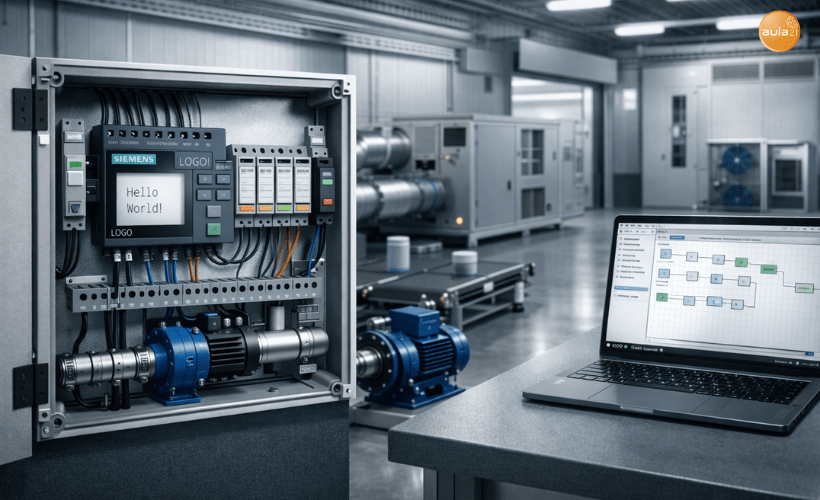 Aplicaciones reales de LOGO! de Siemens en automatización de bombas, cinta transportadora, climatización e iluminación industrial