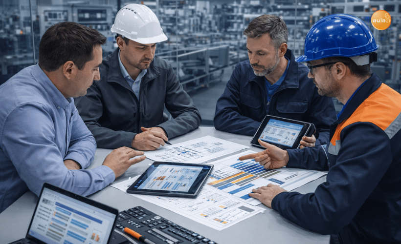 Diseño de plan de formación In Company para empresa industrial con responsables técnicos y de RRHH definiendo objetivos, contenidos y necesidades del equipo.