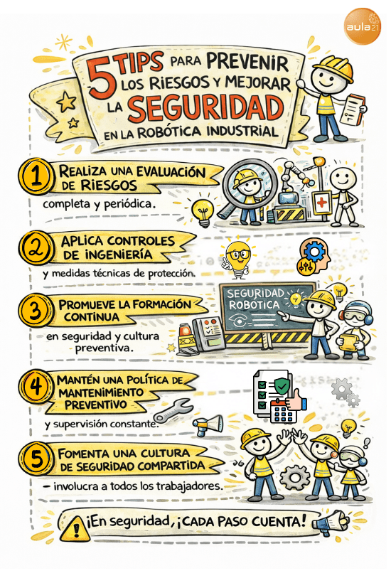 5 tips de seguridad para robots industriales