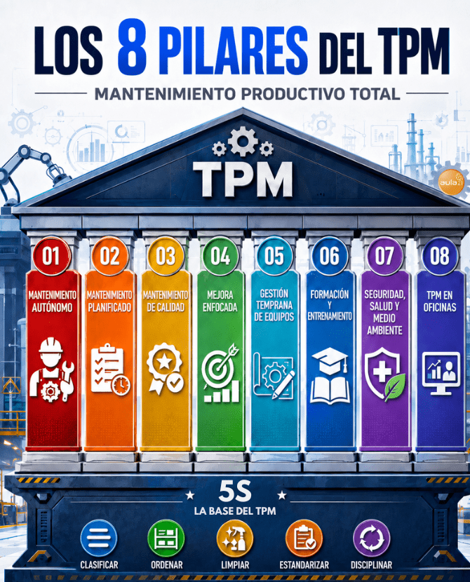 Los 8 Pilares del Mantenimiento Productivo Total TPM